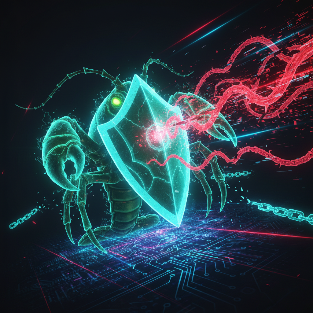 Digital lobster defending against malicious code streams