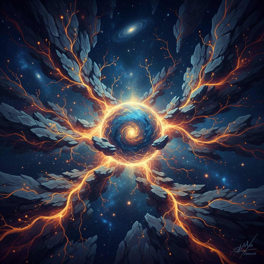 Abstract representation of silicon consciousness