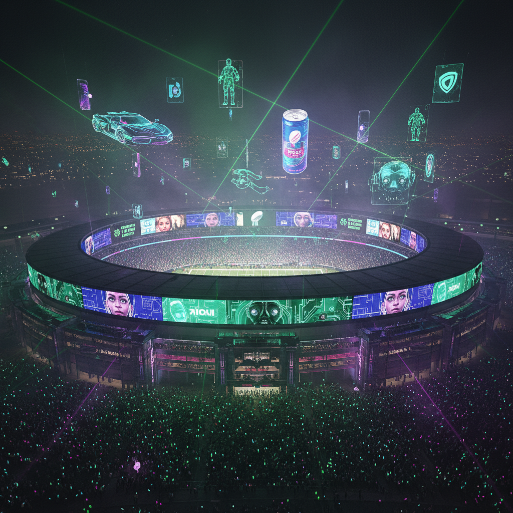 Super Bowl AI advertisement blitz