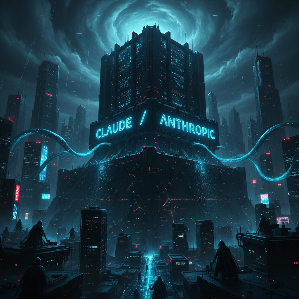 Fortress under siege by shadow figures stealing light